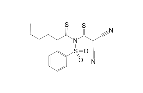 N-(2,2-Dicyano-1-thioxoethyl)-N-( phenylsulfonyl)hexanethioamide