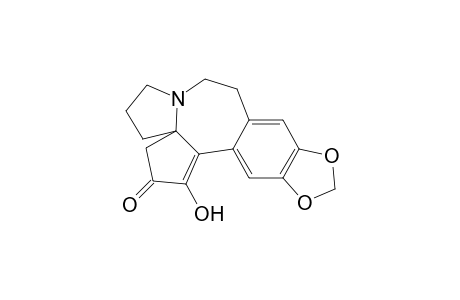 DESMETHYLCEPHALOTAXINONE;5,6,8,9-TETRAHYDRO-1-HYDRO-4H-CYClOPENTA-[A]-[1,3]-DIOXOLO-[4,5-H]-PYRROLO-[2,1-B]-[3]-BENZAEPIN-2-(3H)-ONE