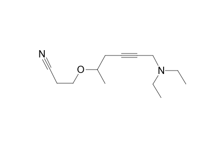 3-([5-(Diethylamino)-1-methyl-3-pentynyl]oxy)propanenitrile