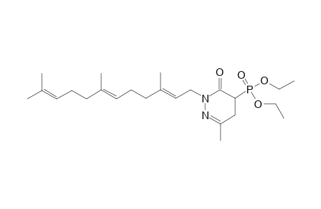 2-(3',7',11'-TRIMETHYL-2'E,6'E,10-DODECATRIENYL)-3-(DIETHOXYPHOSPHINYL)-6-METHYL-4,5-DIHYDRO-3(2H)-PYRIDAZINONE