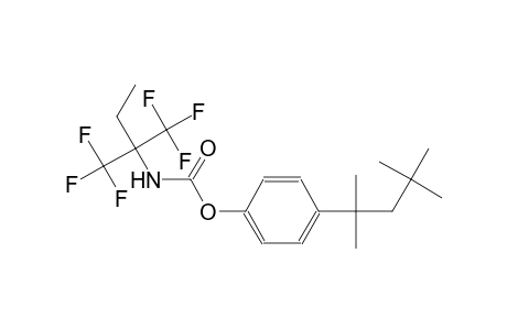 4-(1,1,3,3-tetramethylbutyl)phenyl 1,1-bis(trifluoromethyl)propylcarbamate