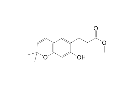 3-(7-Hydroxy-2,2-dimethyl-2H-chromen-6-yl)-propionic acid methyl ester