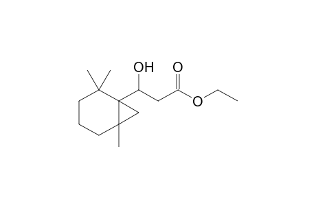 3-Hydroxypropanoic acid, 3-(2,2,6-trimethylbicyclo[4.1.0]hept-1-yl)-, ethyl ester