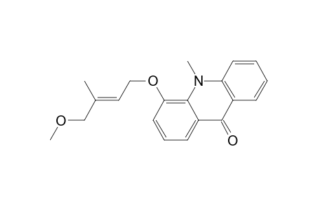 4-(4'-METHOXY-3'-METHYL-2'-BUTENYLOXY)-10-METHYLACRIDIN-9(10H)-ONE