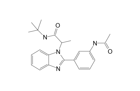 2-[2-(3-Acetamidophenyl)-benzo[D]imidazol-1-yl]-N-(tert-butyl)propanamide