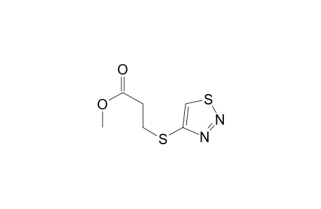 3-(4-thiadiazolylthio)propanoic acid methyl ester