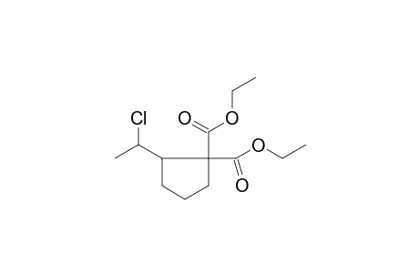 diethyl 2-(1-chloroethyl)cyclopentane-1,1-dicarboxylate