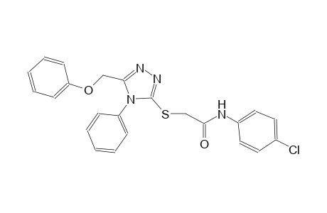 N-(4-chlorophenyl)-2-{[5-(phenoxymethyl)-4-phenyl-4H-1,2,4-triazol-3-yl]sulfanyl}acetamide