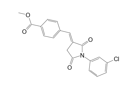 benzoic acid, 4-[(E)-[1-(3-chlorophenyl)-2,5-dioxo-3-pyrrolidinylidene]methyl]-, methyl ester