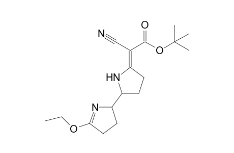 Cyano(5'-ethoxy-1,2,3,4,3',4'-hexahydro-2'H-[2,2']bipyrrolyl-5-ylidene)acetic acid, t-butyl ester