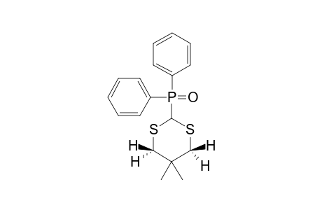 5,5-DIMETHYL-2-(DIPHENYLPHOSPHINOYL)-1,3-DITHIANE