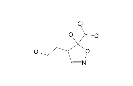 4-(2-HYDROXY-ETHYL)-5-HYDROXY-5-DICHLOROMETHYL-4,5-DIHYDRO-ISOXAZOLE