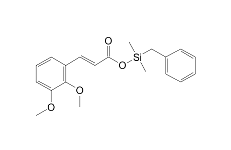 Trans-2,3-dimethoxycinnamic acid, benzyldimethylsilyl ester