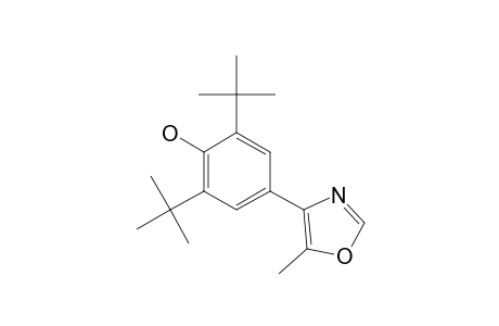 2,6-di-tert-butyl-4-(5-methyl-4-oxazolyl)phenol