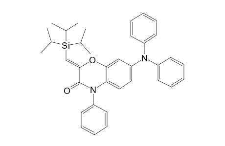 2-(Z)-Triisopropylsilylmethylidene-4-phenyl-7-diphenylamino-2H-1,4-benzoxazin-3(4H)-one