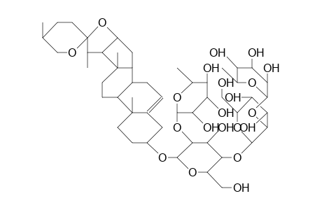 Yamogenin-3-O-rhamnopyranosyl-(1-2)-glucopyranosyl-(1-4)-urhamnopyranosyl-(1-2)E.beta.-D-glucopyranosid