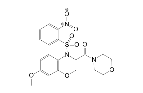 benzenesulfonamide, N-(2,4-dimethoxyphenyl)-N-[2-(4-morpholinyl)-2-oxoethyl]-2-nitro-