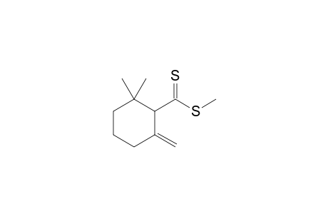 2,2-dimethyl-6-methylene-cyclohexane-1-carbodithioic acid methyl ester