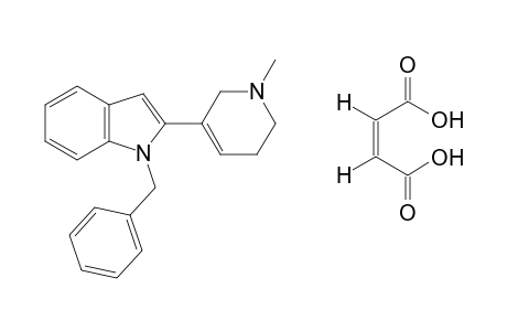 1-benzyl-2-(1,2,5,6-tetrahydro-1-methyl-3-pyridyl)indole, maleate(1:1)