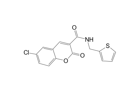 6-chloro-2-oxo-N-(2-thienylmethyl)-2H-chromene-3-carboxamide