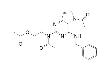 2-[N-(4'-<Benzylamino>-5-acetyl-5H-pyrrolo[3,2-d]pyrimidin-2'-yl)acetamido]ethyl Acetate