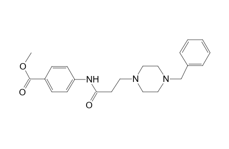 Methyl 4-([3-(4-benzyl-1-piperazinyl)propanoyl]amino)benzoate