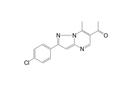 2-(p-chlorophenyl)-7-methylpyrazolo[1,5-a]pyrimidin-6-yl methyl ketone