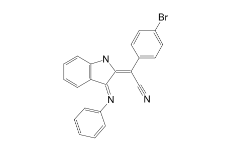 (E)-2-[1-Cyano-1-(4-bromophenyl)methylidene]-3-phenylimino-2,3-dihydro-1H-indole