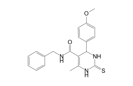N-benzyl-4-(4-methoxyphenyl)-6-methyl-2-thioxo-1,2,3,4-tetrahydro-5-pyrimidinecarboxamide