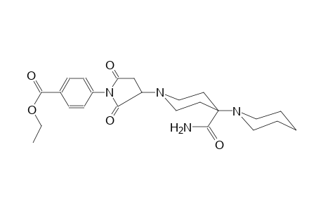 ethyl 4-(3-{4'-acetyl-[1,4'-bipiperidin]-1'-yl}-2,5-dioxopyrrolidin-1-yl)benzoate