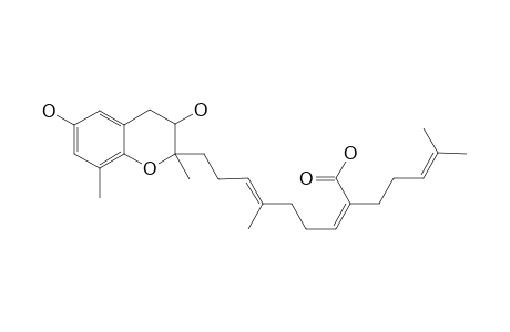 THUNBERGOL-A;9-(3,4-DIHYDRO-2,8-DIMETHYL-6-HYDROXY-2H-1-BENZOPYRAN-2-YL)-6-METHYL-2-(4-METHYL-3-PENTENYL)-(2E,6E)-NONADIENOIC-ACID