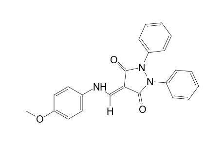 1,2-diphenyl-4-[(p-methoxyanilino)methylene]-3,5-pyrazolindinedione