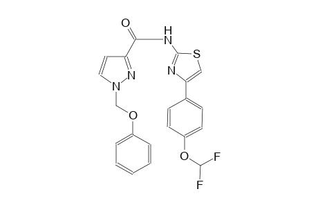 N-{4-[4-(difluoromethoxy)phenyl]-1,3-thiazol-2-yl}-1-(phenoxymethyl)-1H-pyrazole-3-carboxamide