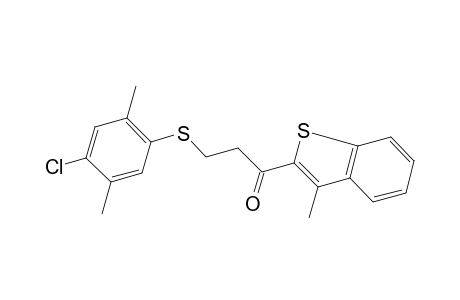 3-[(4-chloro-2,5-xylyl)thio]-1-(3-methylbenzo[b]thien-2-yl)-1-propanone