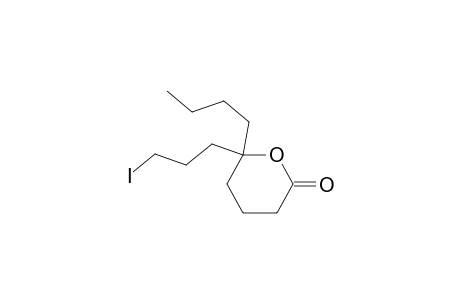 6-Butyltetrahydro-6-(3-iodopropyl)-2H-pyran-2-one