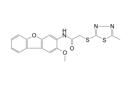 acetamide, N-(2-methoxydibenzo[b,d]furan-3-yl)-2-[(5-methyl-1,3,4-thiadiazol-2-yl)thio]-