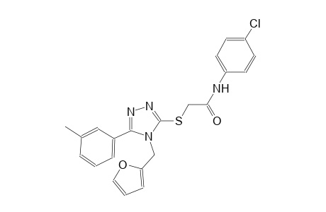 N-(4-chlorophenyl)-2-{[4-(2-furylmethyl)-5-(3-methylphenyl)-4H-1,2,4-triazol-3-yl]sulfanyl}acetamide