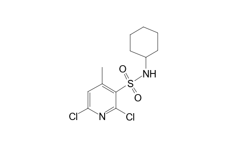 Pyridine-3-sulfonamide, 2,6-dichloro-4-methyl-N-cyclohexyl-