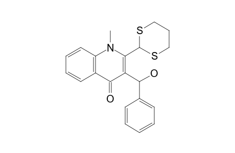 2-(1,3-Dithian-2-yl)-3-(.alpha,-hydroxybenzyl)-1-methylquinolin-4(1H)-one