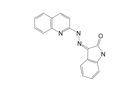 Indole-2,3-dione, 3-(2-quinolinylhydrazone)-