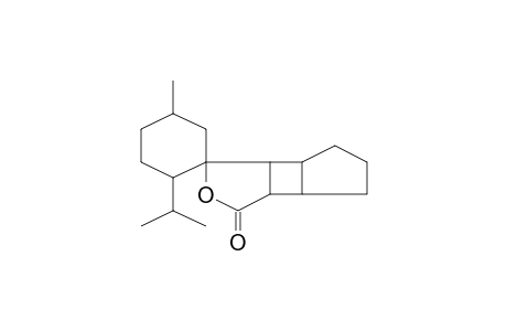 Spiro[4-oxatricyclo[5.3.0.0(2,6)]decan-3-one-5,2'-cyclohexane], 1'-isopropyl-4'-methyl-