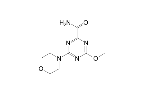 4-Methoxy-6-(4-morpholinyl)-1,3,5-triazine-2-carboxamide
