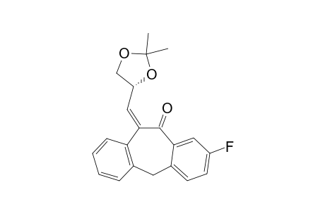 (11Z)-11-[[(4R)-2,2-DIMETHYL-1,3-DIOXOLAN-4-YL]-METHYLENE]-8-FLUORO-5,11-DIHYDRO-10H-DIBENZO-[A,D]-CYCLOHEPTEN-10-ONE;MINOR-ISOMER