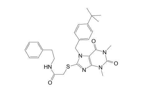 acetamide, 2-[[7-[[4-(1,1-dimethylethyl)phenyl]methyl]-2,3,6,7-tetrahydro-1,3-dimethyl-2,6-dioxo-1H-purin-8-yl]thio]-N-(2-phenylethyl)-