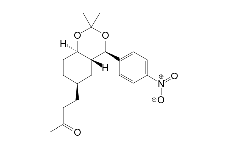 4-[(4R,4aR,6R,8aR)-2,2-dimethyl-4-(4-nitrophenyl)-4a,5,6,7,8,8a-hexahydro-4H-benzo[d][1,3]dioxin-6-yl]butan-2-one