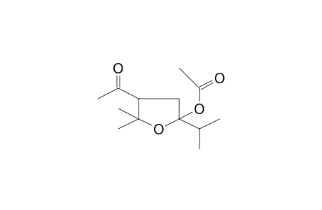 Acetic acid, 4-acetyl-2-isopropyl-5,5-dimethyltetrahydrofuran-2-yl ester