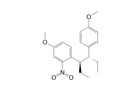 (3R*,4R*)-3-(2-Nitro-4-methoxyphenyl)-4-(4-methoxyphenyl)hexane