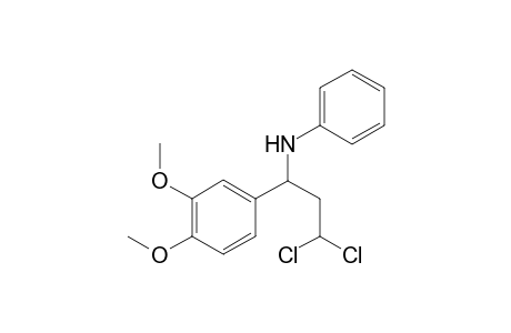 N-(3,3-dichloro-1-(3,4-dimethoxyphenyl)propyl)aniline