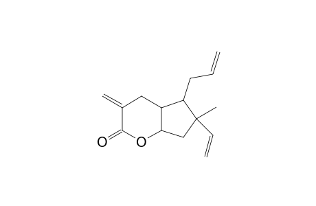 t-(4,7)-E-(7,8)-8-endo-ethenyl-8-endo-methyl-4-methylene-7-exo-propen-2'-yl-2-oxabicyclo[4.3.0]non-3-one