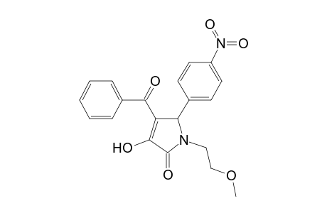 Pyrrol-2(5H)-one, 4-benzoyl-3-hydroxy-1-(2-methoxyethyl)-5-(4-nitrophenyl)-